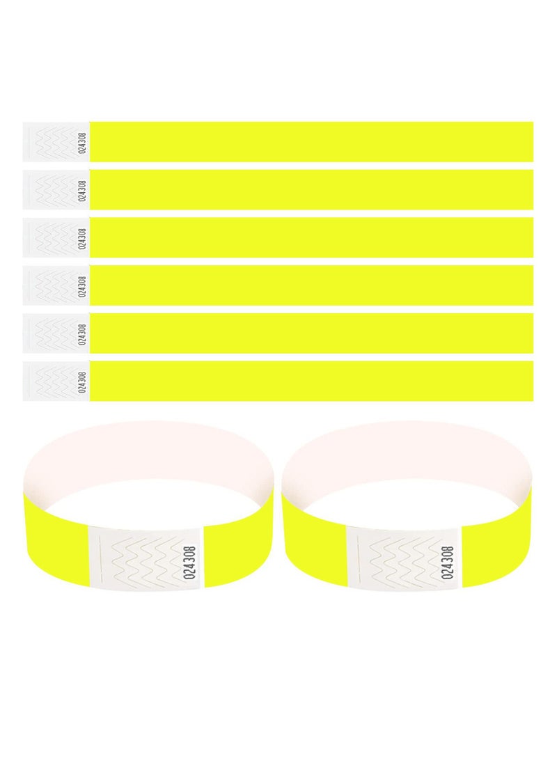 PRINTSHOP4ME Event Paper Wristbands And Identification Bands Made Of Tyveck Material 19mm x 250mm (Yellow)  - Image 1