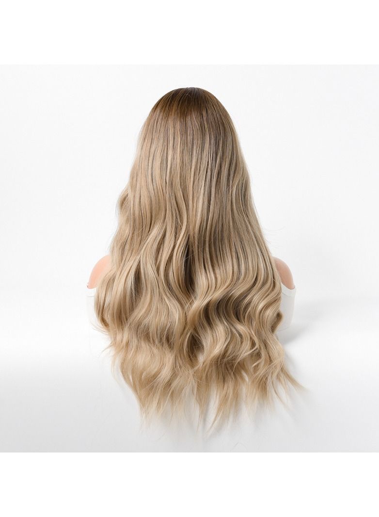 إستيل شعر مستعار نسائي طويل مجعد مموج كبير متوسط ​​طويل غطاء رأس كامل أشقر رمادي فاتح - Image 4