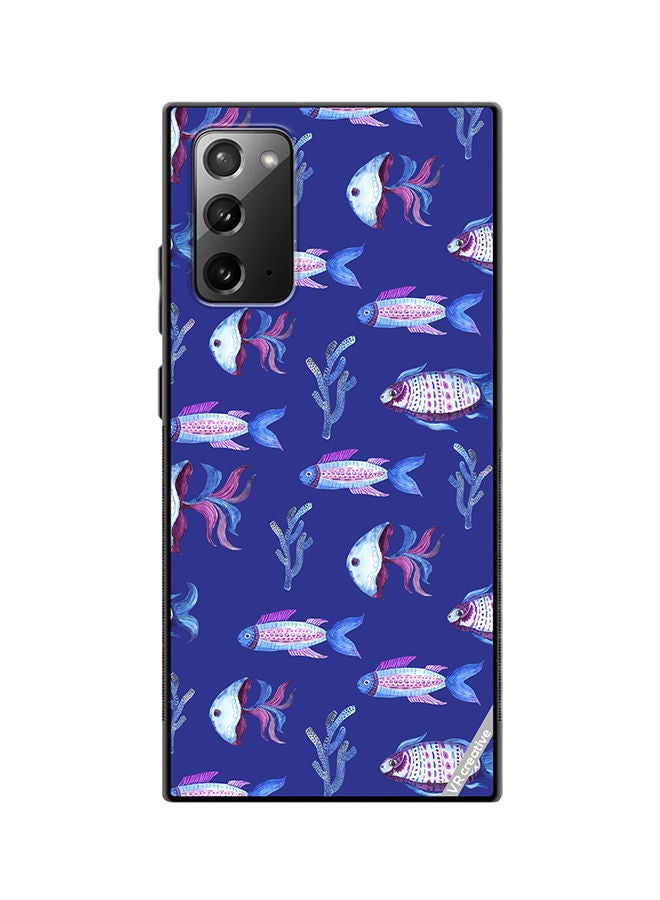 VR CREATIVE Protective Case Cover For Samsung Galaxy Note20 5G Fish And Octopus Design Multicolour - Image 1