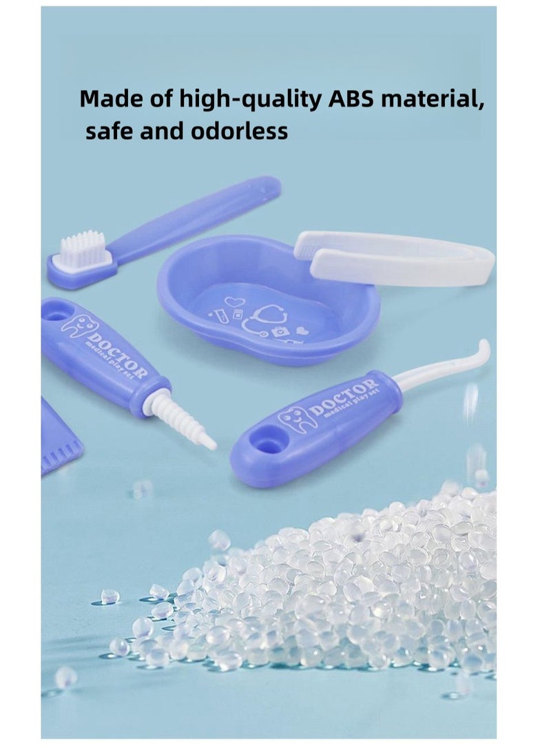 9pcs Kids Role Playing Toys Crocodile Early Education Cartoon Tooth Brushing Model Preschool Educational Toy Dentist Game - Image 3