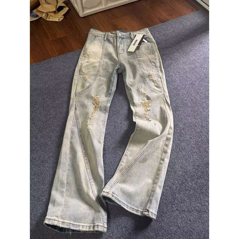 Unisex Casual Daily Denim Jeans - Image 1