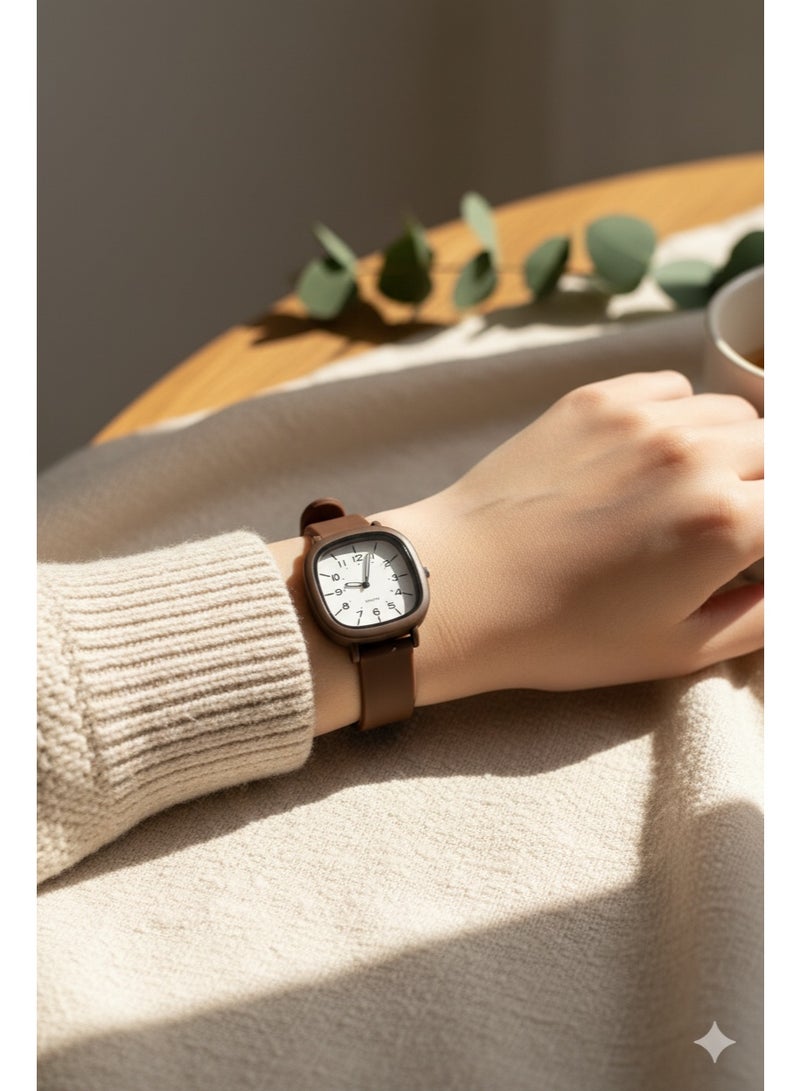 Women's Water Resistant Watch with Plastic Strap - Image 1