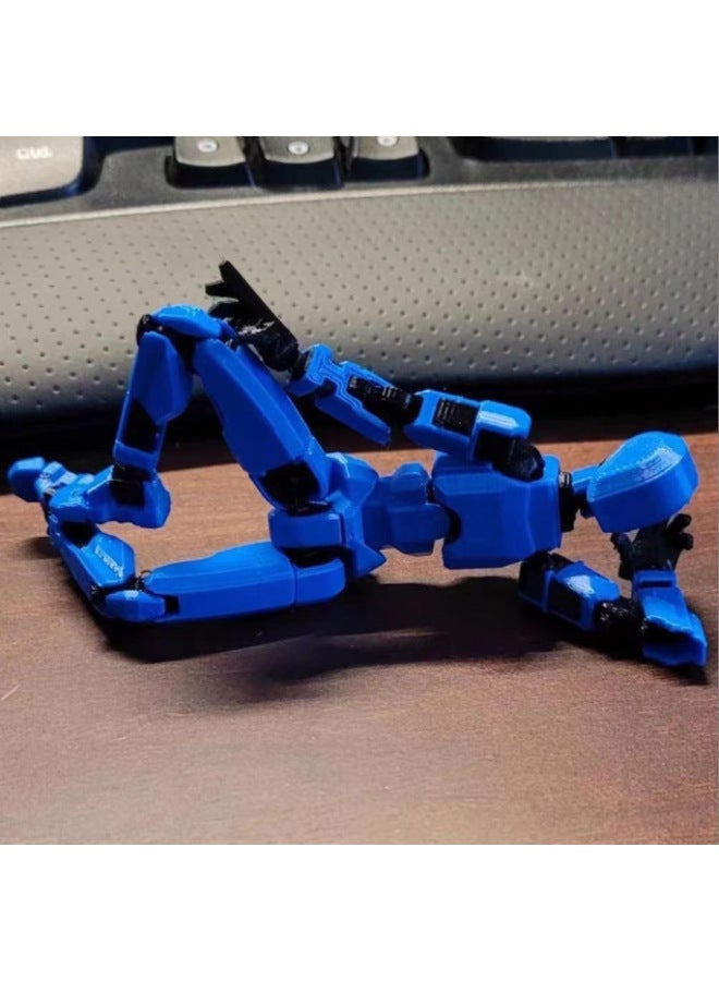Multi-joint Movable Figure Hand Board Lucky 13 Doll Full Body Activity Robot Decompression To Play Artifact-Color:Second Generation Blue Bag 60g  - Image 1