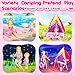 GORISPI 160 Pcs Doll Closet with 115 Inch Doll Clothes and Accessories Set Camping Set Princess Dresses Camping Tent Beach Swim Accessories Set Diving Suit Dress Up Toys for Girls Gift - Image 4