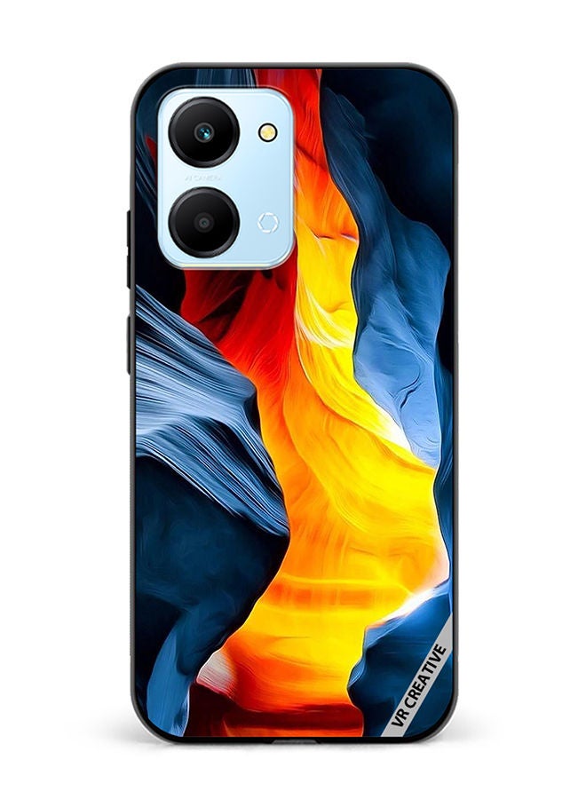 VR CREATIVE Protective Case Cover For Honor Play7T Abstract Design Multicolour - Image 1