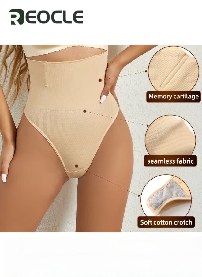 REOCLE Women's Shapewear Panties Underwear Waist Cincher Girdle Tummy Slimmer Thong Panty Shapewear Slim Smooth Panty - Image 3