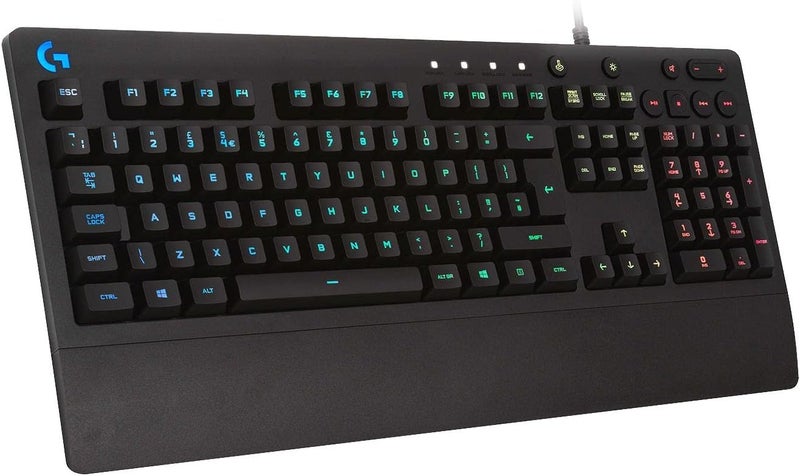 Logitech G G213 Prodigy Gaming Keyboard, RGB Lightsync Backlit Keys, Spill-Resistant, Customizable Keys, Dedicated Multi-Media Keys, Qwerty Us International Layout - Black - Image 1