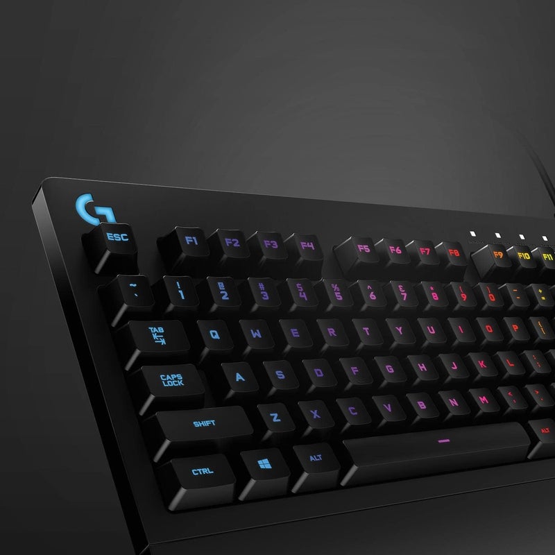 Logitech G G213 Prodigy Gaming Keyboard, RGB Lightsync Backlit Keys, Spill-Resistant, Customizable Keys, Dedicated Multi-Media Keys, Qwerty Us International Layout - Black - Image 4