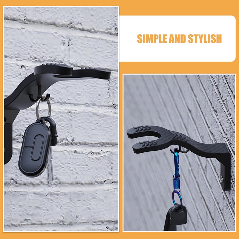 4 pcs Wall Mount Hook Jacket Holder Hanger Coats Storage Rack For Towel Hats Motorcycle Accessories - Image 4