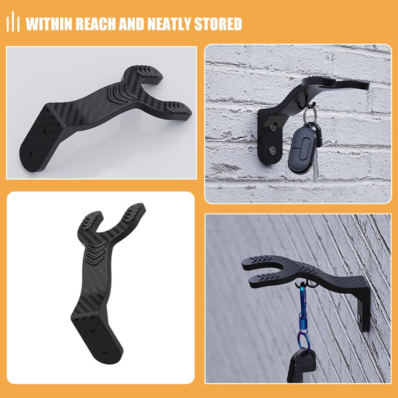 4 pcs Wall Mount Hook Jacket Holder Hanger Coats Storage Rack For Towel Hats Motorcycle Accessories - Image 2