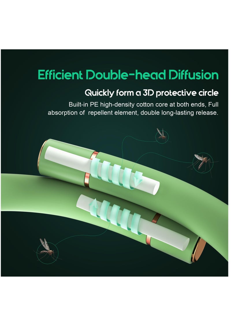 Zikra Mosquito Bracelets, Insect & Pest Mosquito Bands for Adults and Kids, DEET Free, Mosquito Wristbands Outdoor Patio Hiking Camping Gear Must Haves, 6 Replacement Cores, Green - Image 3