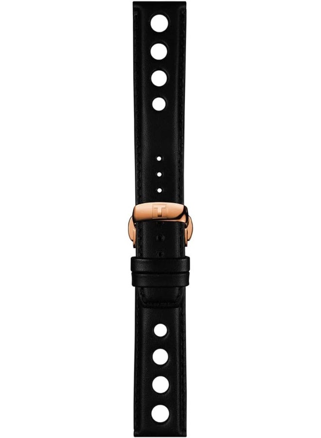 TISSOT Tissot Men's Black Dial Leather Band Watch - T100.417.36.051.00  - Image 2