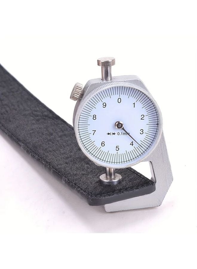 1pc Leather Thickness Gauge 0 10mm Dial Type Meter 0 01mm Accuracy Alloy Material - Image 4
