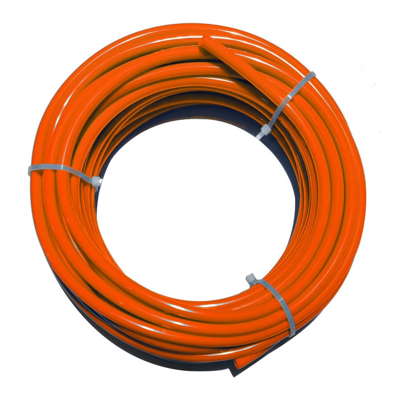 Beduan 10mm x 65mm Orange Pneumatic Tubing Pipe PU Polyurethane Air Compressor Tubing Hose Pipe Line Fluid Transfer 328ft 10 Meter