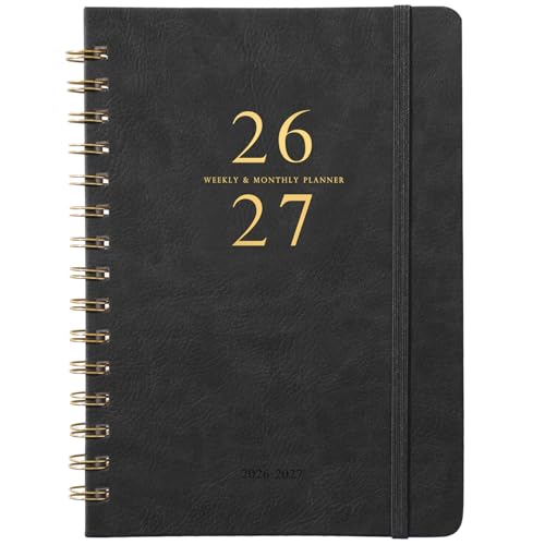 Poluma Planner 2026-2027 - Weekly & Monthly Academic Planner 2026-2027 with 12 Monthly Tabs, July 2026 - June 2027, 6.3" x 8.4", Flexible Hardcover, Thick Paper, Inner Pocket - Gray - Image 1