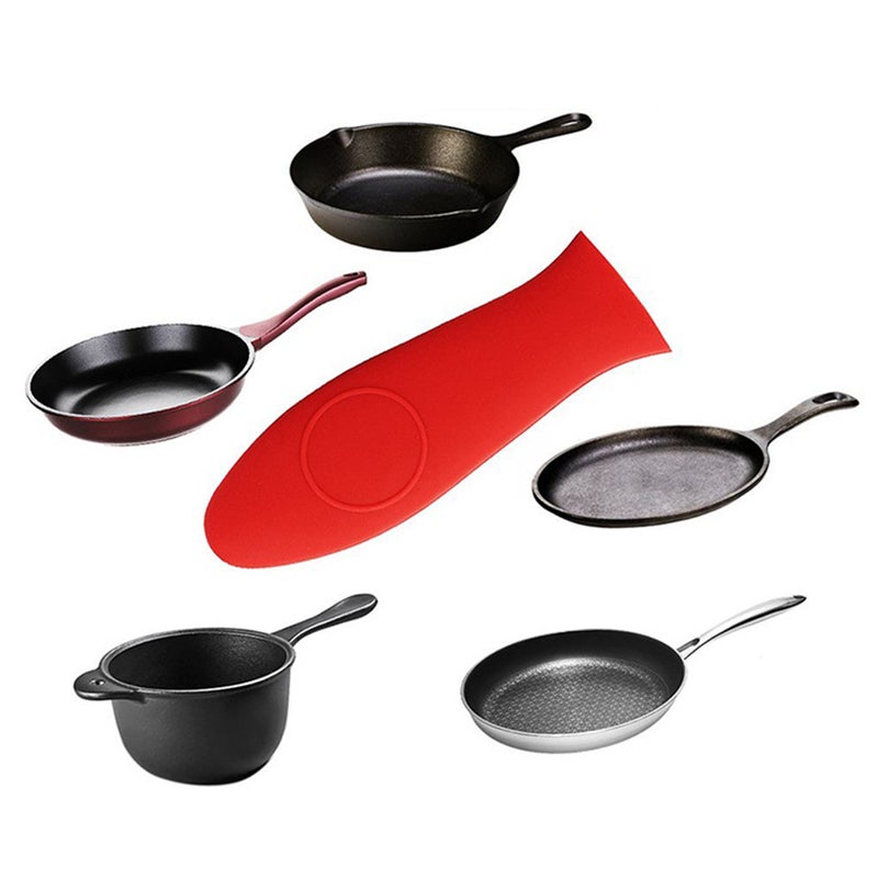🍳 غطاء مقبض طهي من السيليكون عازل للحرارة مقاوم للانزلاق 2 قطع - Image 5
