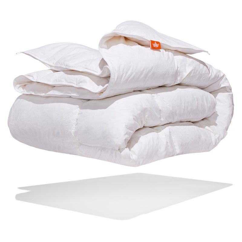 Canadian Down & Feather Company Canadian Down & Feather Co. - All Season White Goose Feather Duvet Comforter Full/Double Size - 233 TC Shell 100% Cotton - Oeko TEX Certified - Image 3