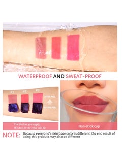 lakerain Lip Stain Peel Off Lip Stain Light Pink Peel Off Lip Color Stain Lipstick Long Lasting Lip Stain Peel Off Sweat Proof Waterproof Highly Pigmented Matte Lipstick Liquid Peel Off Lip Tint 10ml 03  - Image 4