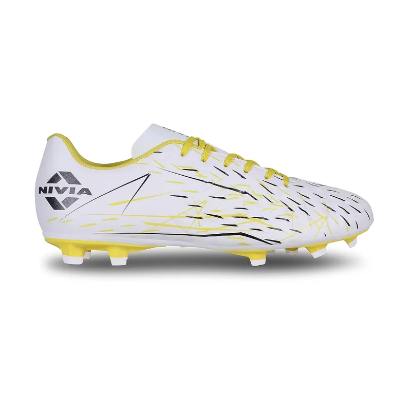 نيفيا Nivia Spear Football Studs - White/Yellow