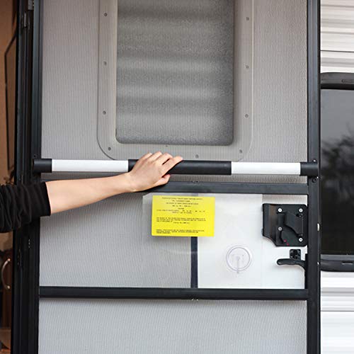 RVGUARD RV Screen Door Cross Bar Handle Adjustable from 21-5/8 Inch to 28-5/8 Inch with Sturdy and Secure Non-Slip Grip - Image 2