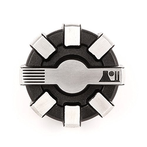 Rugged Ridge Elite Fuel Cap for Jeep WranglerGladiator Aluminum w Brushed Accents 1122911 Fits 20012025 Jeep Wrangler TJJKJL 20202025 Jeep Glaidator JT - Image 3