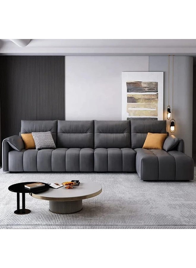 Generic Nordic Living Room Cloth L Shape Sofa Set Modern Small Family FourPerson Combination Sofa (Left)  - Image 1
