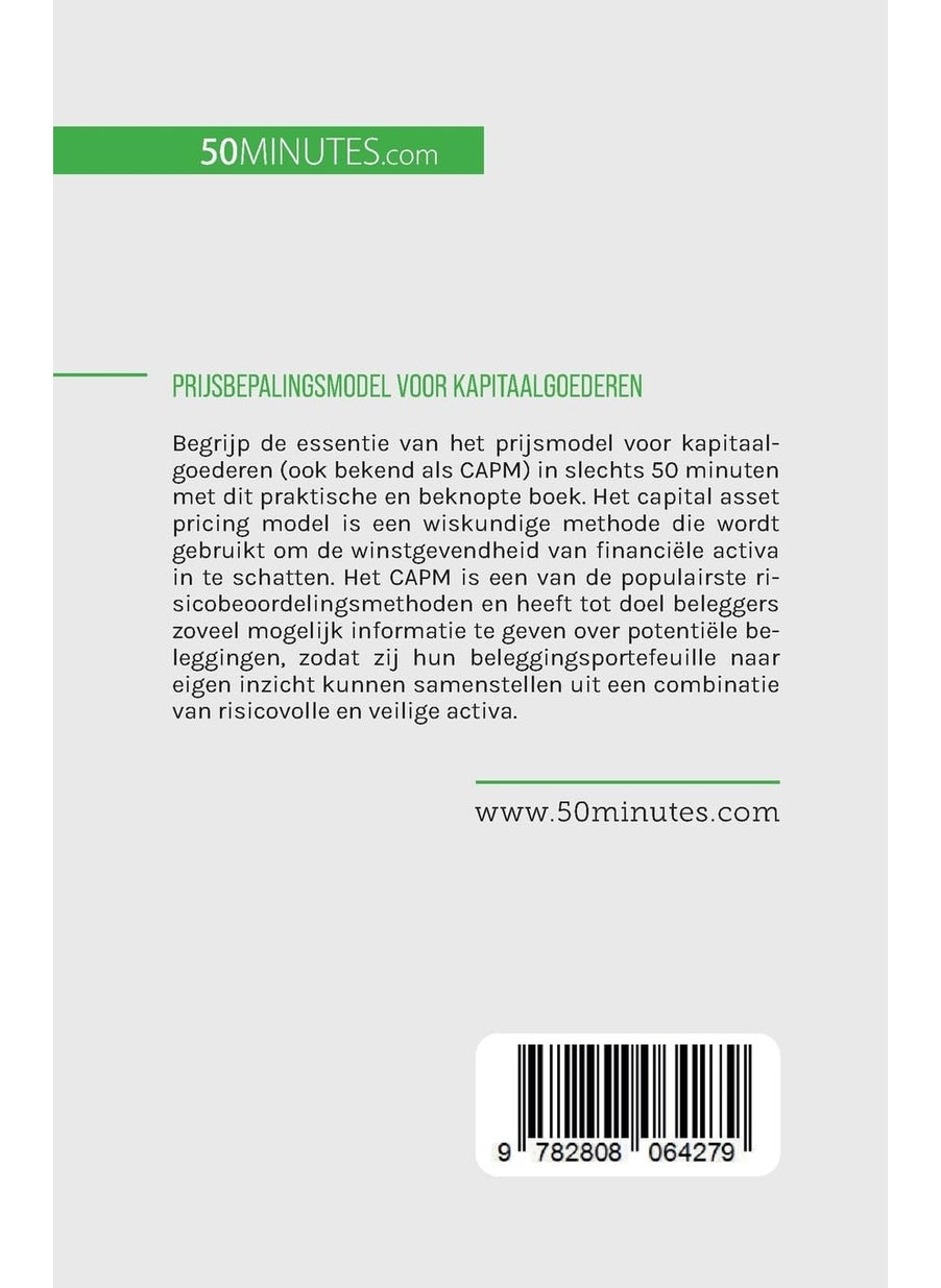 Prijsbepalingsmodel voor kapitaalgoederen: Prijsmodel voor kapitaal  - Image 2