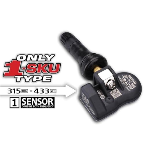 Autel 1-Sensor - Bulk of (20) Individually Bagged with Rubber Press-in Valve 300010, Black - Image 4