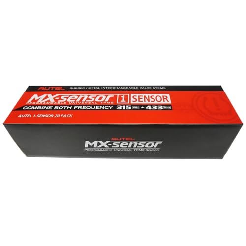 Autel 1-Sensor - Bulk of (20) Individually Bagged with Rubber Press-in Valve 300010, Black - Image 2