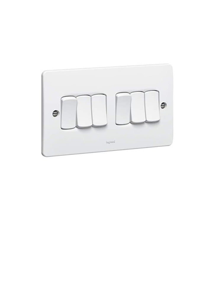 ليجراند سينرجي وايت 6 قنوات 2 طريق سويتش 10 أمبير 250 فولت - 730006 - Image 3