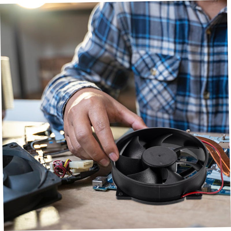 12V Computer Radiator Fan High Speed Quiet Cooling Easy Installation for Desktop PC - Image 4
