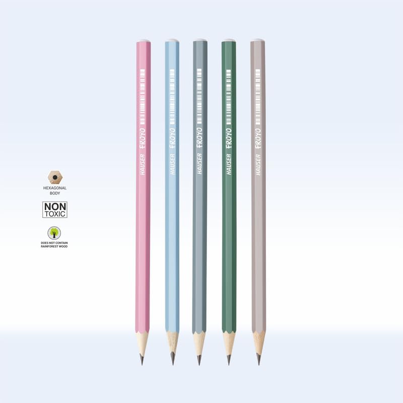 HAUSER ARTZ FROYO WOODEN PENCIL Set – 50 Pcs Multicolor Pencils | Extra Dark Lead for Smooth Writing | Ideal for Kids School Use & Drawing - Image 2
