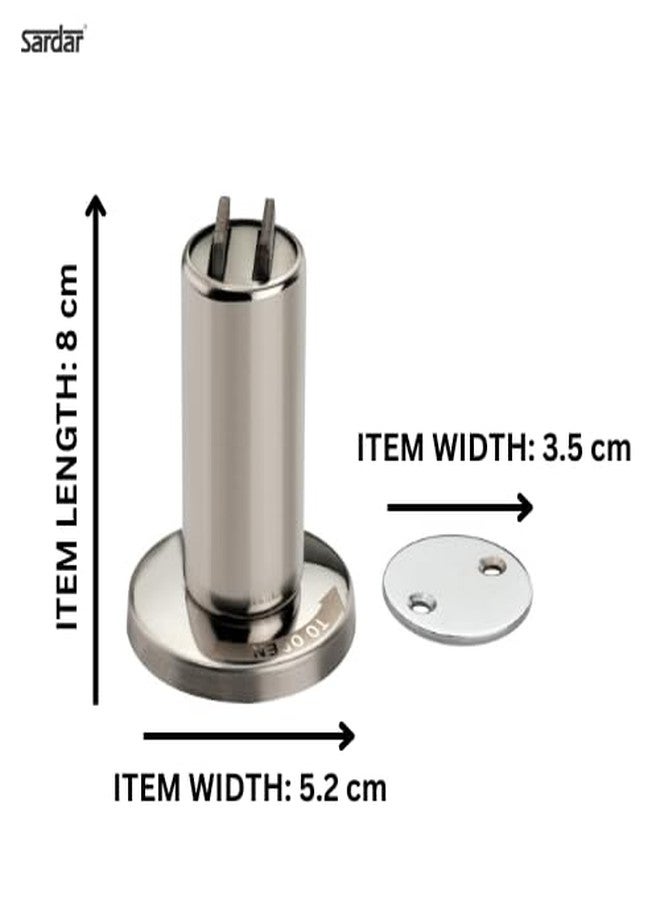 SARDAR DS-01 Magnet Door Stopper/Wall Mounted Magnet Door Stopper/Gate Stopper for Door for Home (1, SS) - Image 2