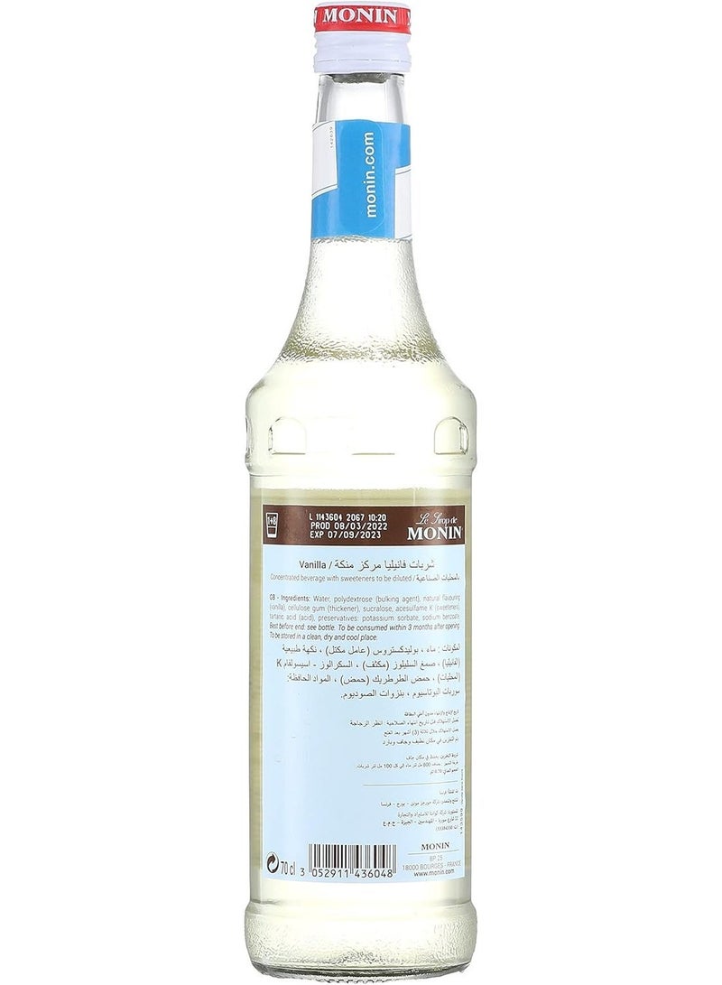 Monin Premium Sugar Free Vanilla Flavored Syrup for Coffee and Beverages - 700ml - Image 2