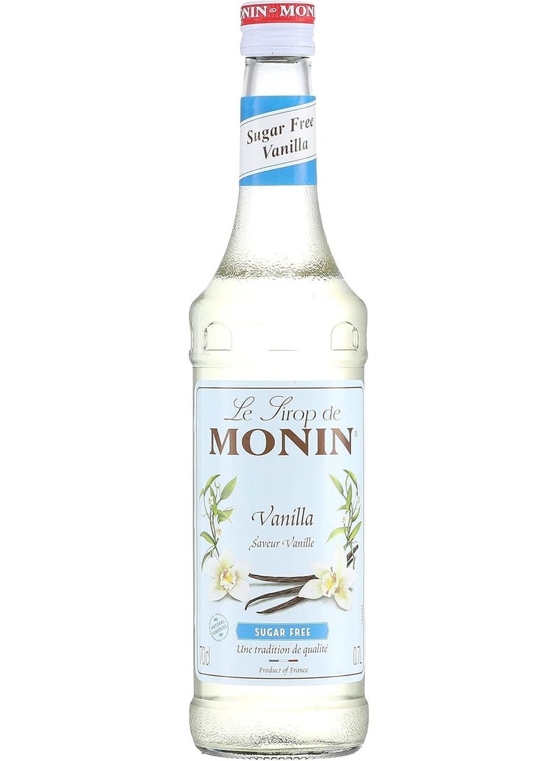 Monin Premium Sugar Free Vanilla Flavored Syrup for Coffee and Beverages - 700ml - Image 1