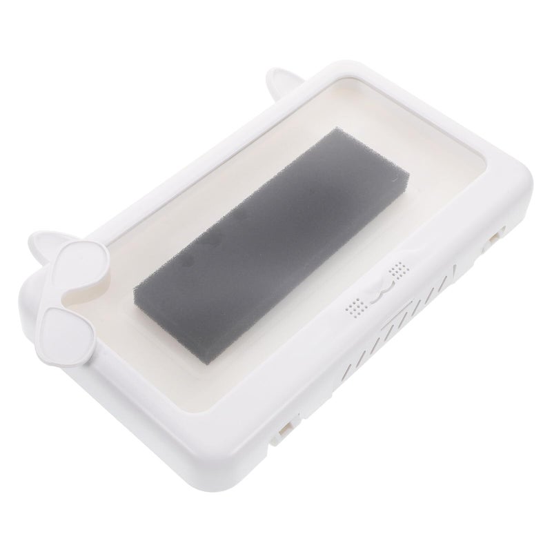 White Waterproof Shower Phone Holder Wall Mount With 360 Rotation Touchscreen Case - Image 2