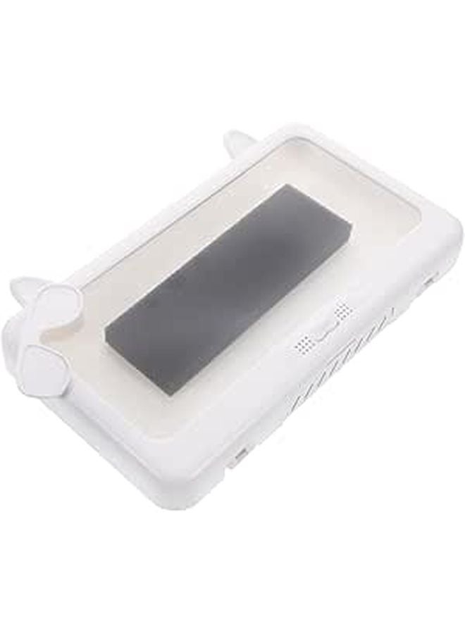 White Waterproof Shower Phone Holder Wall Mount With 360 Rotation Touchscreen Case - Image 1