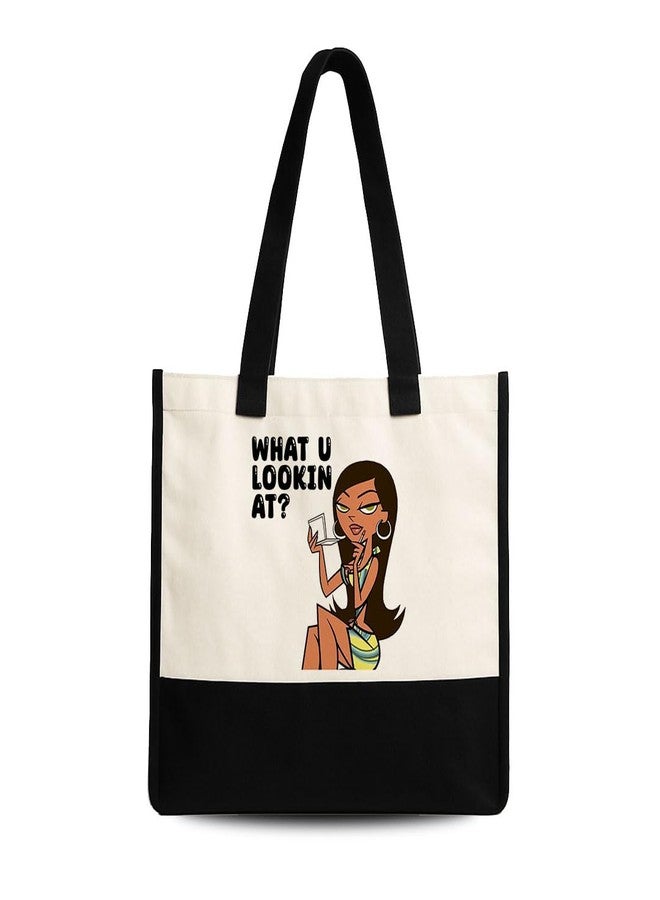 TrendoPrint Eco-Friendly Jute Tote Bag for Women | Reusable Shopping Bag with Sturdy Handles | Large Capacity Multipurpose Handbag for Grocery, Office, Travel & Daily Use (JB90) - Image 2