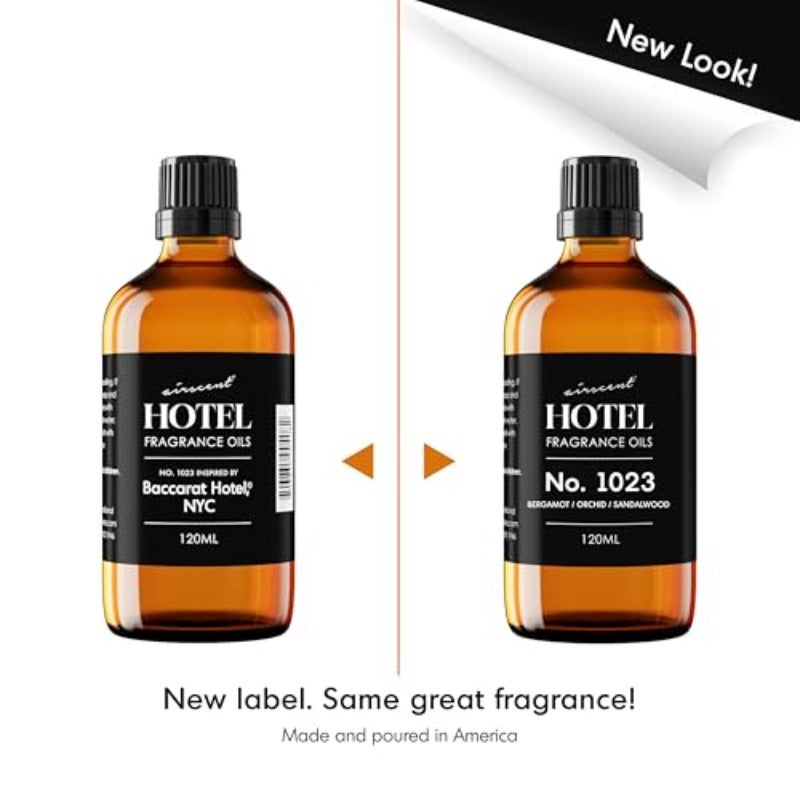 Scent Hotel Diffuser Oil No. 1023 Inspired by The Baccarat Hotel Scent - Love Aff Fragrance Oil for Ultrasonic and Waterless Diffusers and Crafting - 10 mL 0.34 fl oz Glass Bottle with Dropper - Image 3