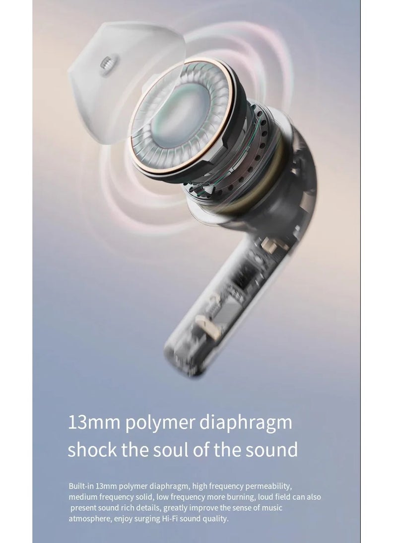 Earbuds with hd mic and noise cancelation - Black - Image 3