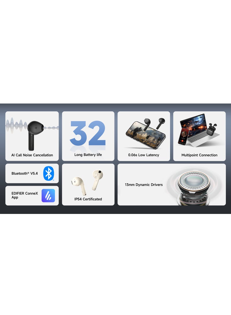 Earbuds with hd mic and noise cancelation - Black - Image 4