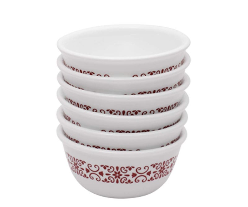 Corelle Red Trills Glass 30Pcs Dinner Set Multicolor - Image 5