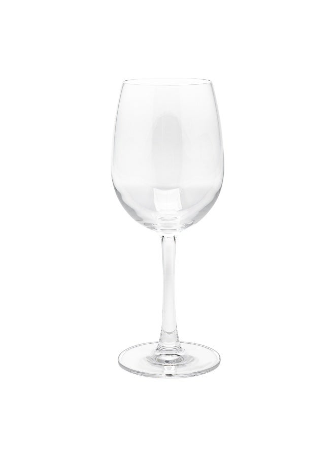 Restaurantware Voglia Nude 12 Ounce White Wine Glasses, Set Of 6 Crystal Wine Glasses - Laser-Cut Rim, Fine-Blown Crystal Wine Glasses, For Chardonnay, Pinot Grigio, Sauvignon Blanc, Dishwasher-Safe - Image 1