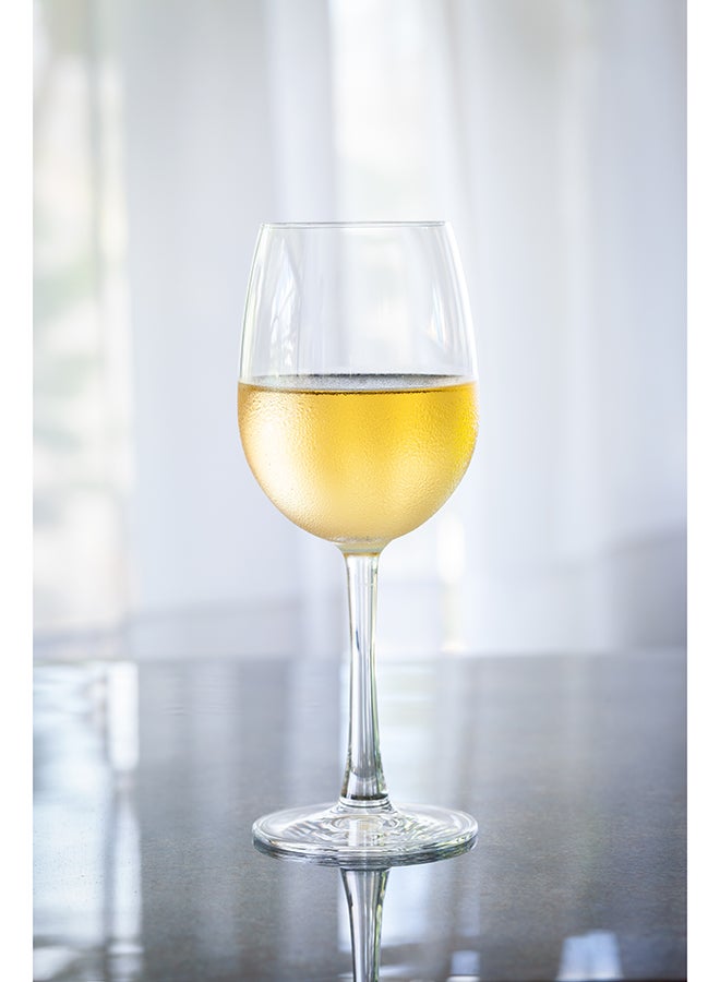 Restaurantware Voglia Nude 12 Ounce White Wine Glasses, Set Of 6 Crystal Wine Glasses - Laser-Cut Rim, Fine-Blown Crystal Wine Glasses, For Chardonnay, Pinot Grigio, Sauvignon Blanc, Dishwasher-Safe - Image 5