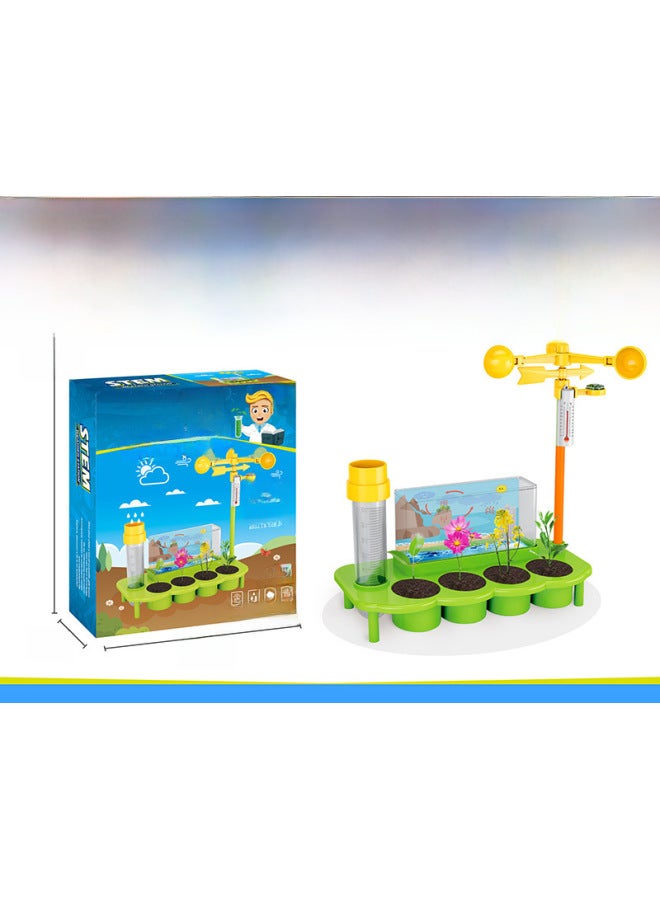 Handmade DIY Science Experiment Magnet Experiment Plant Ecological Weather Station Color Painting Planet 14 In 1 Chemical Experiment-Color:556  - Image 3