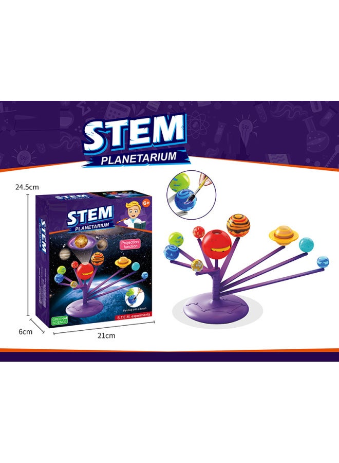 Handmade DIY Science Experiment Magnet Experiment Plant Ecological Weather Station Color Painting Planet 14 In 1 Chemical Experiment-Color:556  - Image 5
