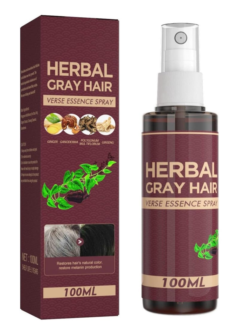 Herbal Hair Darkening Conditioner,Natural and Organic Nourishing Hair Conditioner,Herbal Hair Dye Essence Spray,Hair Spray Conditioner - Image 2