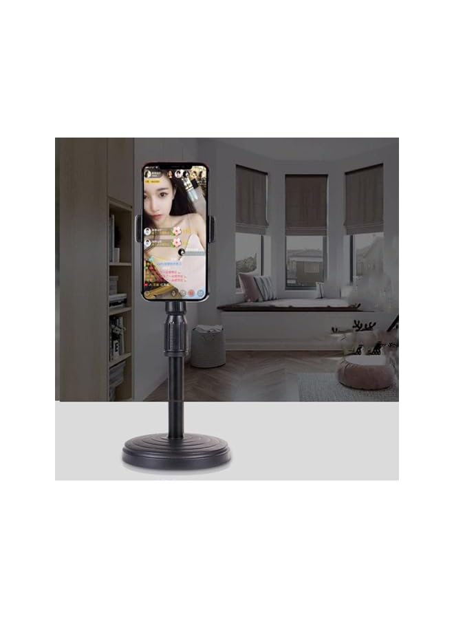 erorex حامل هاتف محمول حامل مكتب للهاتف المحمول 360 درجة ارتفاع قابل للتعديل يصل إلى 11.8 بوصة متوافق مع الهواتف المحمولة من 3.5 إلى 6.5 بوصة (أسود) - Image 4