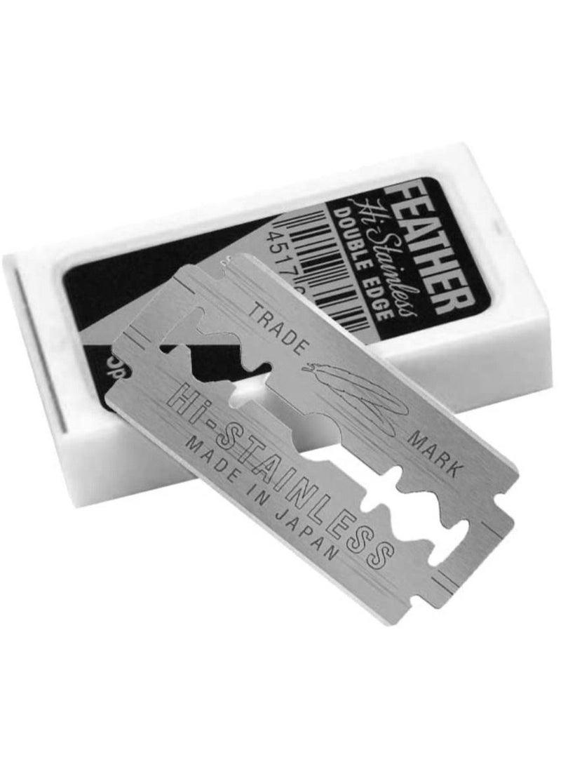Feather 5 Packs Of Double Razor Blades  - Image 3