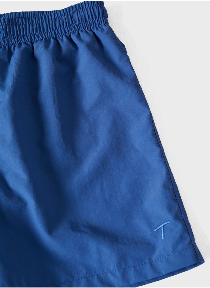 MANGO - Kids Drawstring Swim Shorts - Image 1